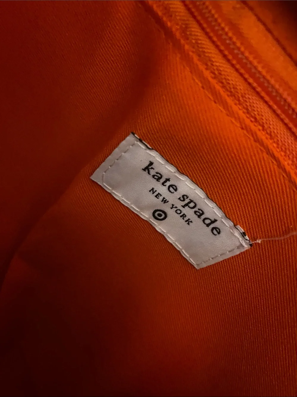 kate spade Orange Woven Bow Tote